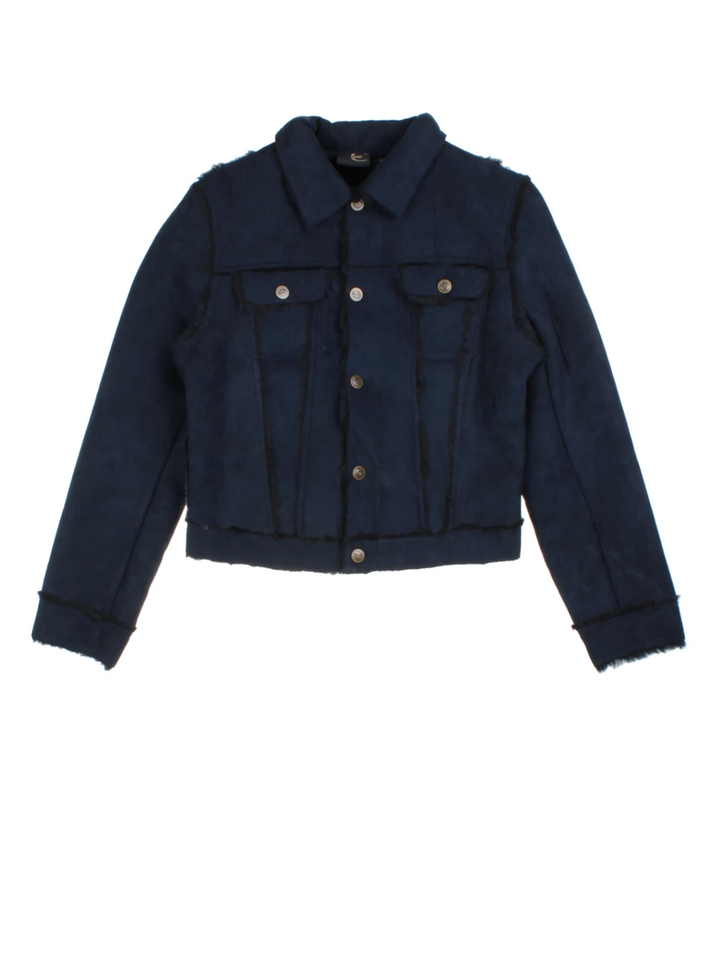 Y2K Shearling Trucker Jacket (Size XS)