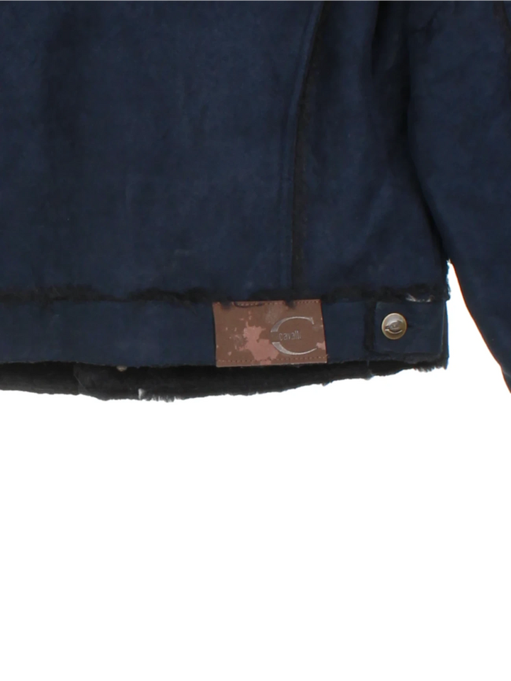 Y2K Shearling Trucker Jacket (Size XS)