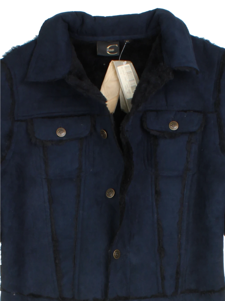 Y2K Shearling Trucker Jacket (Size XS)