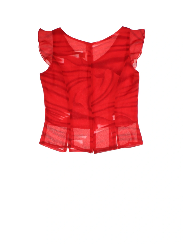 Y2K Sheer Blouse (Size XXS)