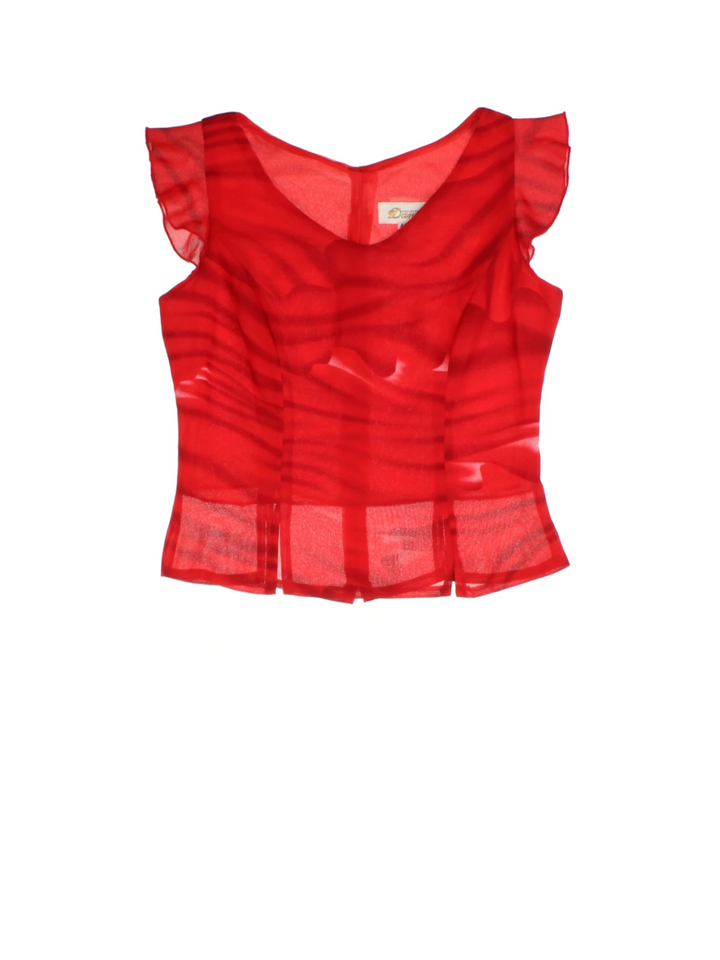 Y2K Sheer Blouse (Size XXS)