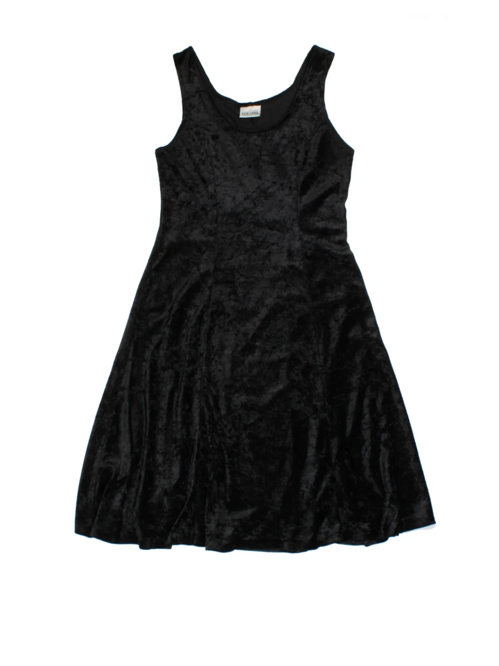 New Look Velvet Midi Dress (Size M)