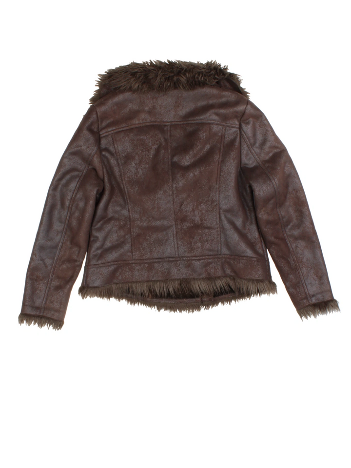 Wallis Shearling Biker Jacket (Size M)