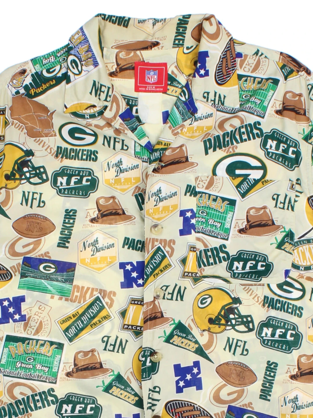 NFL Green Bay Packers Hawaiian Shirt (Size M)