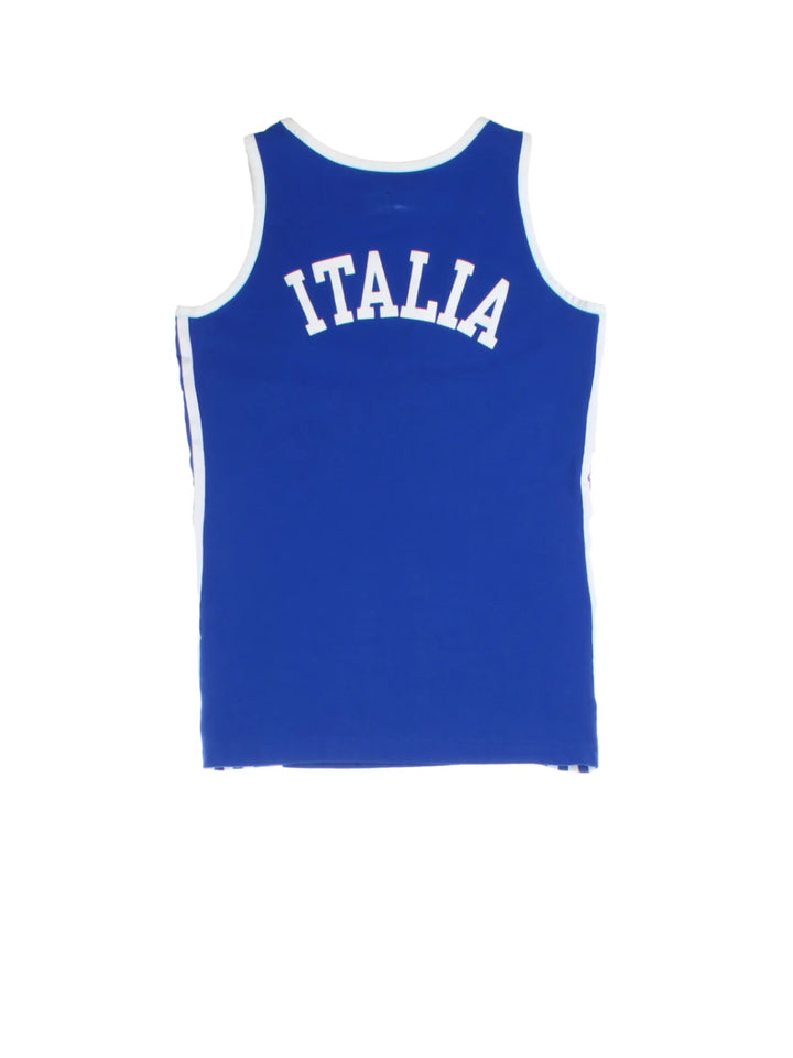 Adidas Italia Sports Jersey (Size S) - VintageFolk