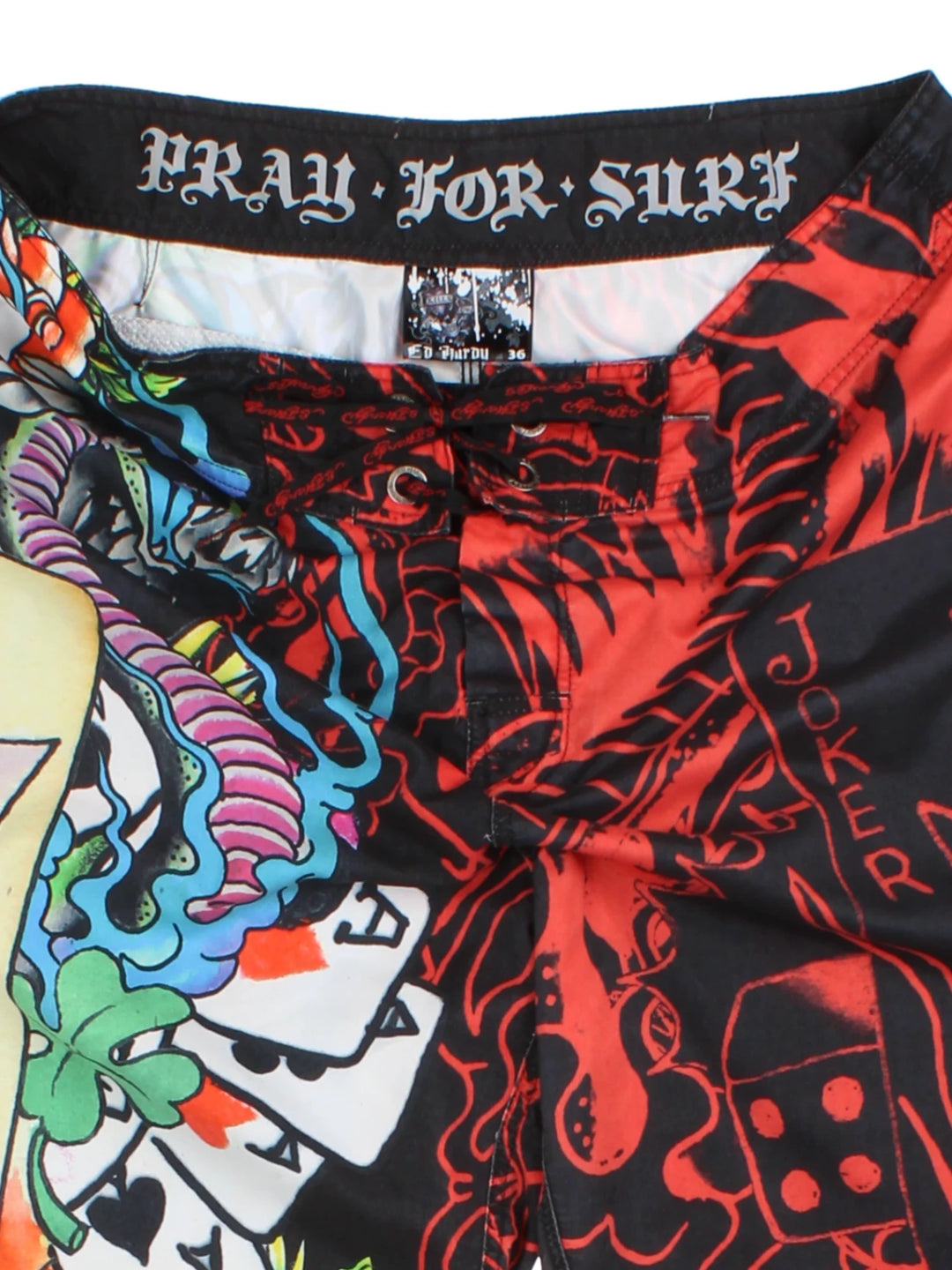 00's Ed Hardy Patterned Shorts (Size XL)