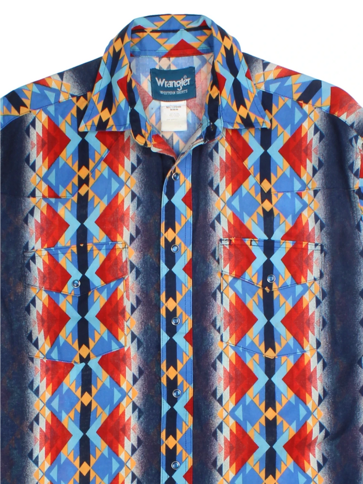 90's Wrangler Vintage Aztec Shirt (Size M)