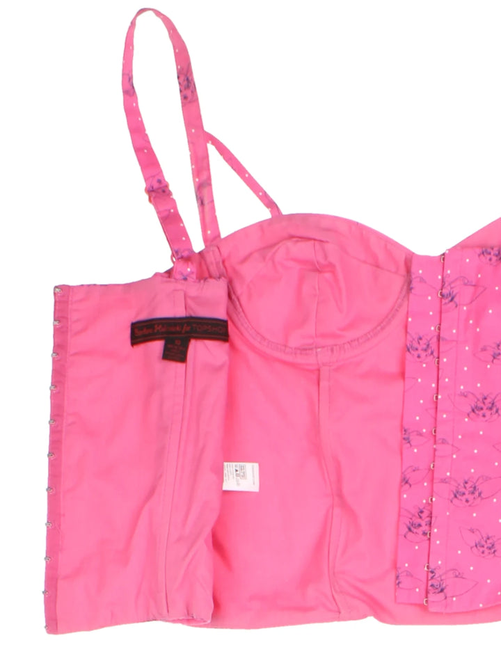 Y2K Topshop Cropped Corset (Size XXS)
