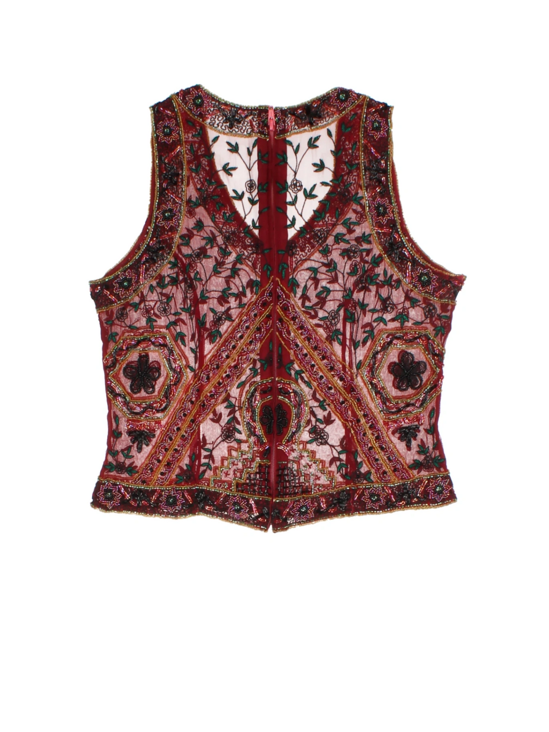 90's Aftershock London Beaded Top (Size S)