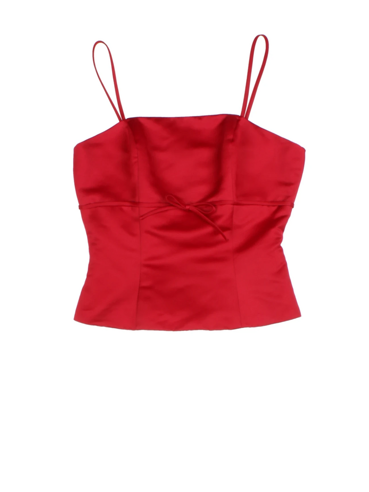 Y2K Red Cami Top (Size XXS)
