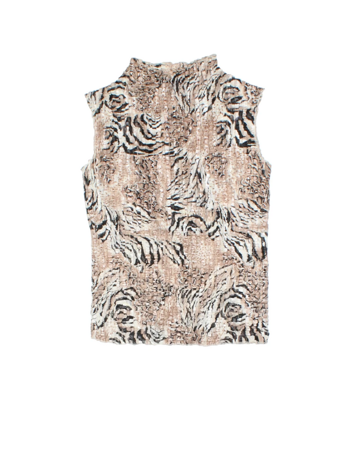 Y2K Tiger Print Top (Size M)