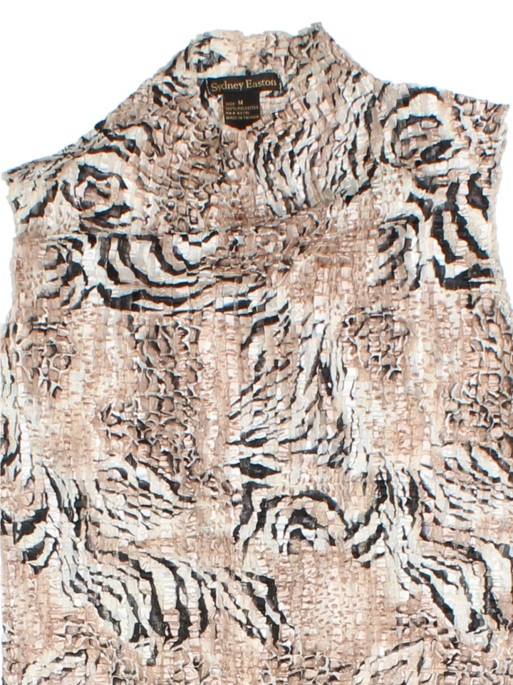 Y2K Tiger Print Top (Size M)