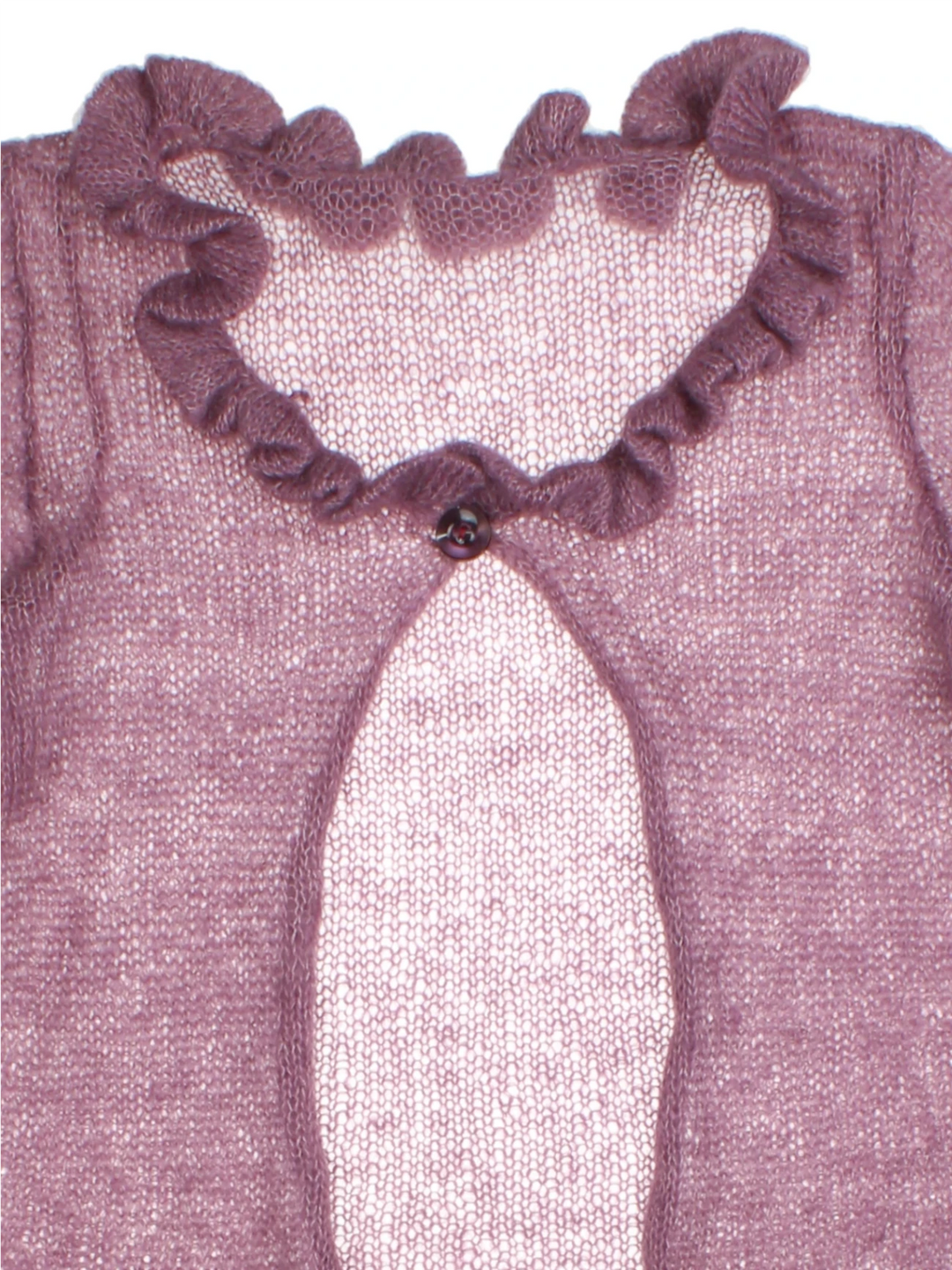 Y2K Knit Frill Cardigan (Size S)
