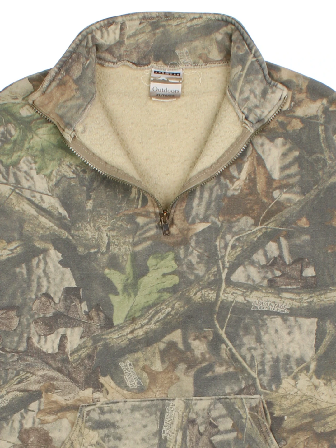 Real Tree 1/4 Zip Sweatshirt (Size L)