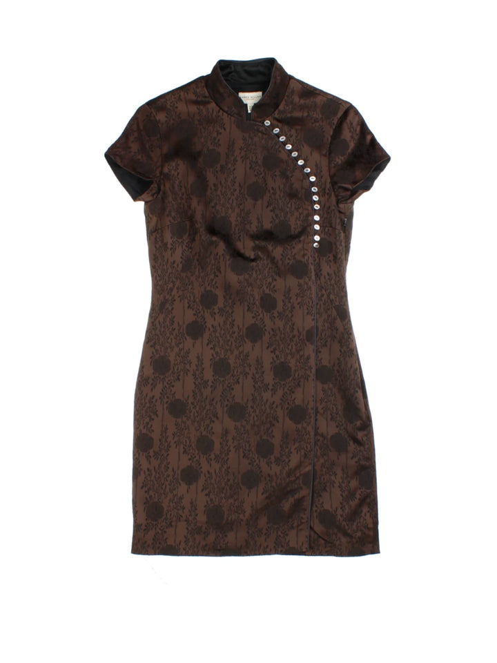 Y2K Floral Print Mini Dress (Size M)