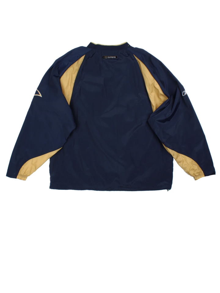 Reebok Tracksuit Tops XXL Blue Vintage Drill Top Men (Size XXL)