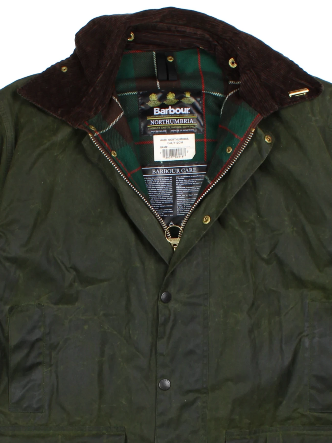 Barbour Northumbria Waxed Jacket (Size XXXL)