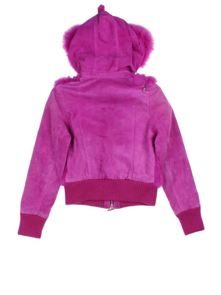 Y2K Faux Fur/Suede Jacket (Size XXS)