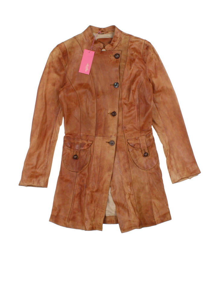 90's Whistles Leather Jacket (Size XXS)
