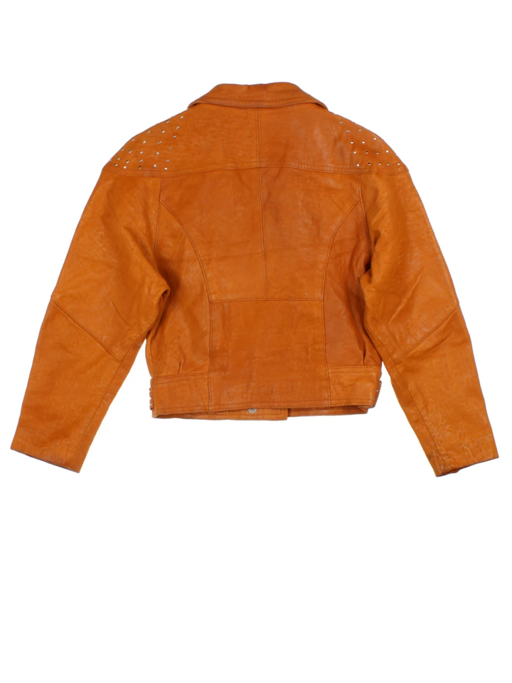 Studded Leather Jacket (Size XXS)