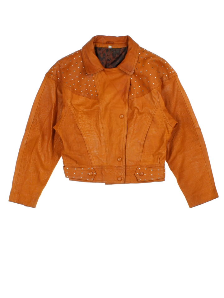 Studded Leather Jacket (Size XXS)