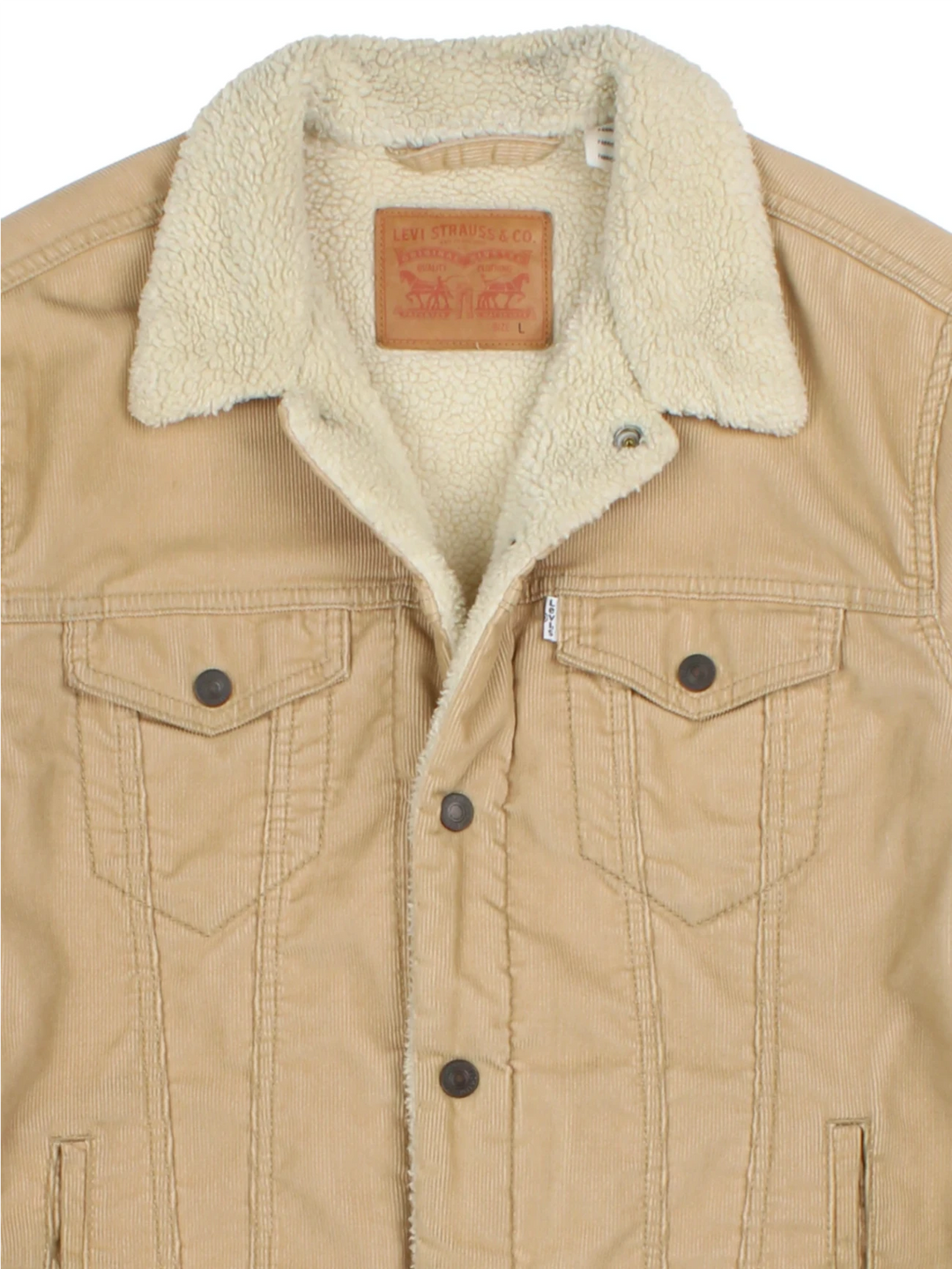 Levi Strauss Corduroy Sherpa Trucker Jacket (Size M)