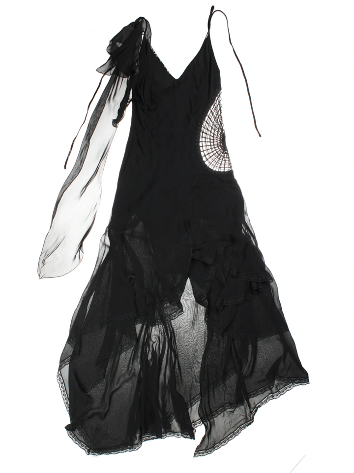 Y2K Maria Grazia Severi Asymmetric Maxi Dress (Size S)
