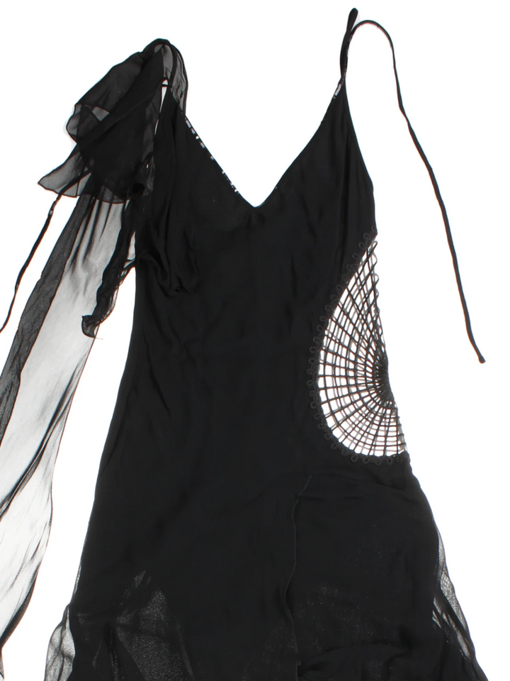 Y2K Maria Grazia Severi Asymmetric Maxi Dress (Size S)