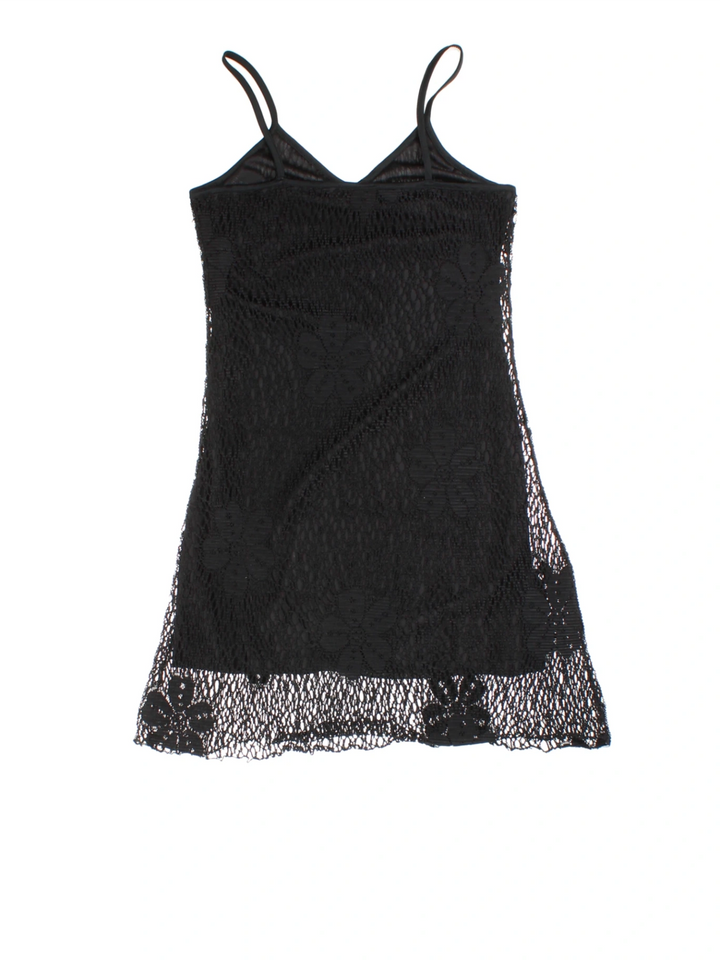 Y2K Lace Mini Dress (Size S)