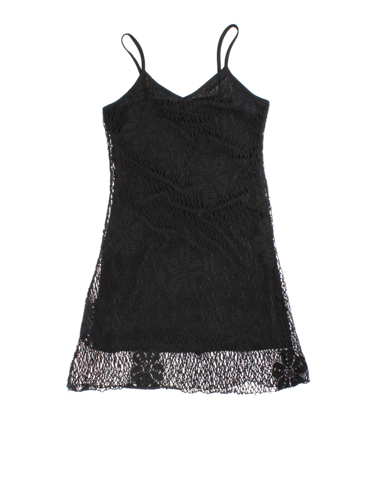 Y2K Lace Mini Dress (Size S)