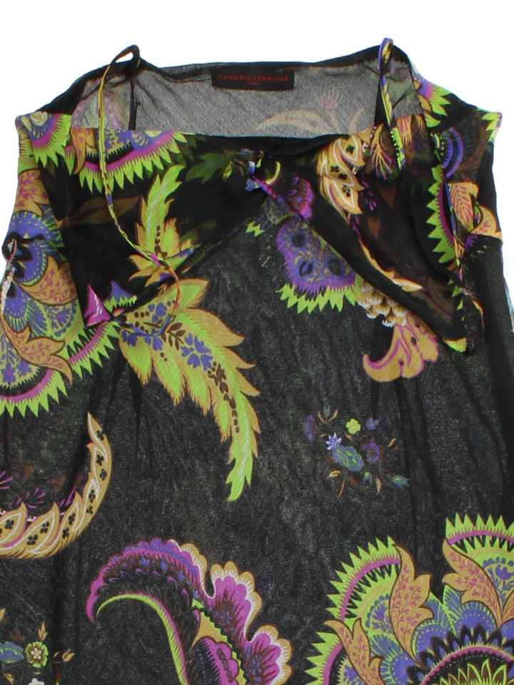 Y2K Paisley Midi Dress (Size S)