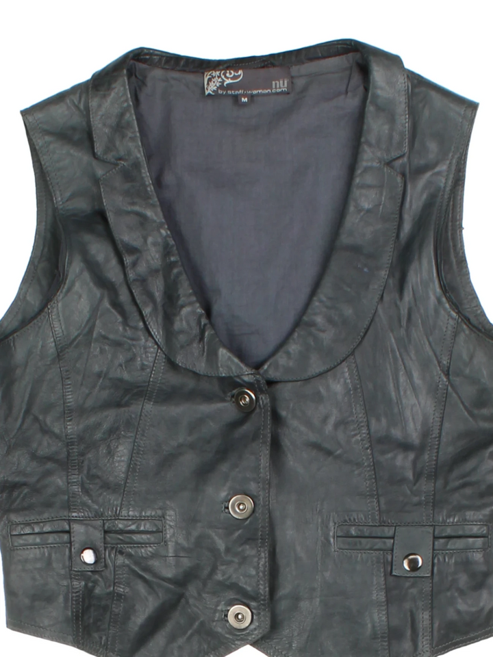Nu by Staff Leather Waistcoat (Size M)