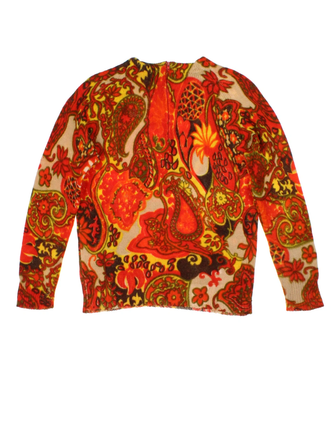 70's Paisley Knit Jumper (Size M)