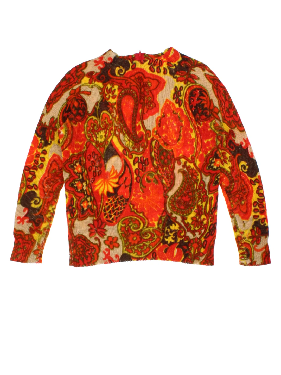 70's Paisley Knit Jumper (Size M)