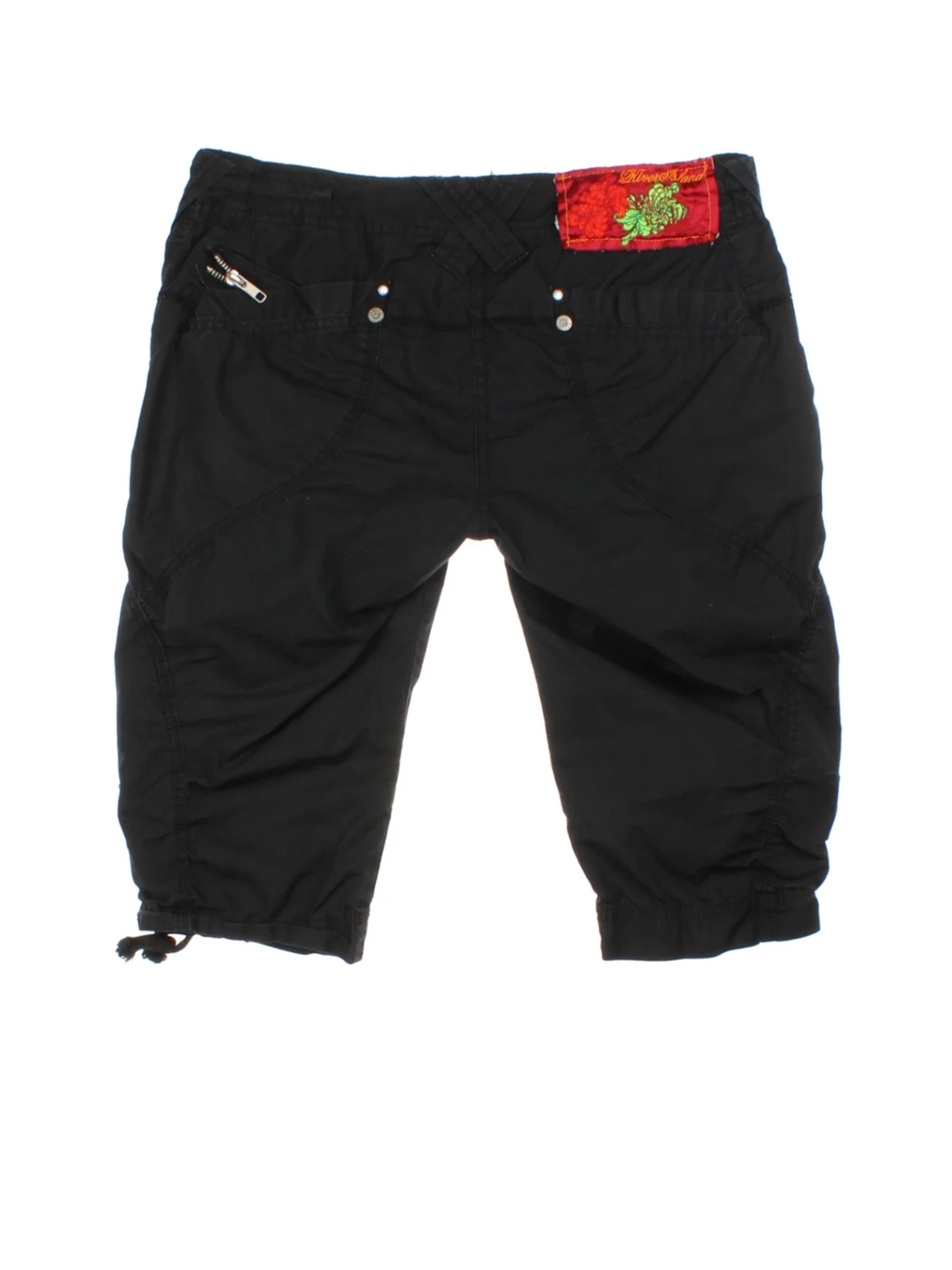 Y2K Lace-Up Cargo Shorts (Size S)