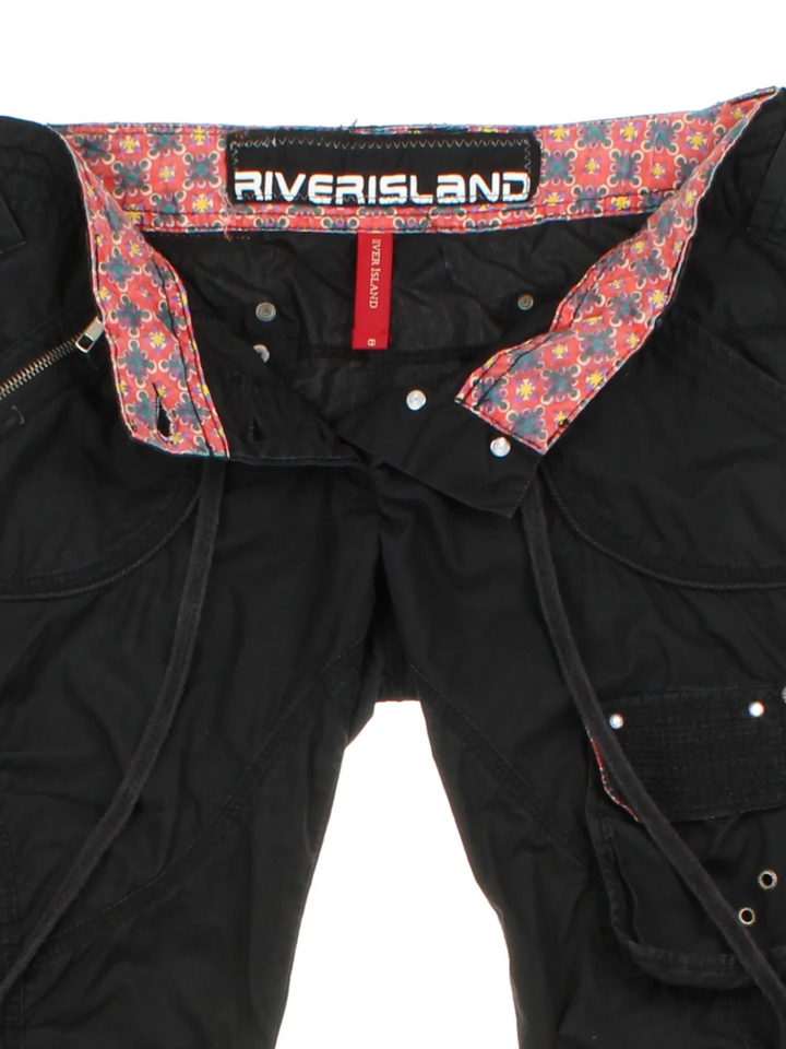 Y2K Lace-Up Cargo Shorts (Size S)