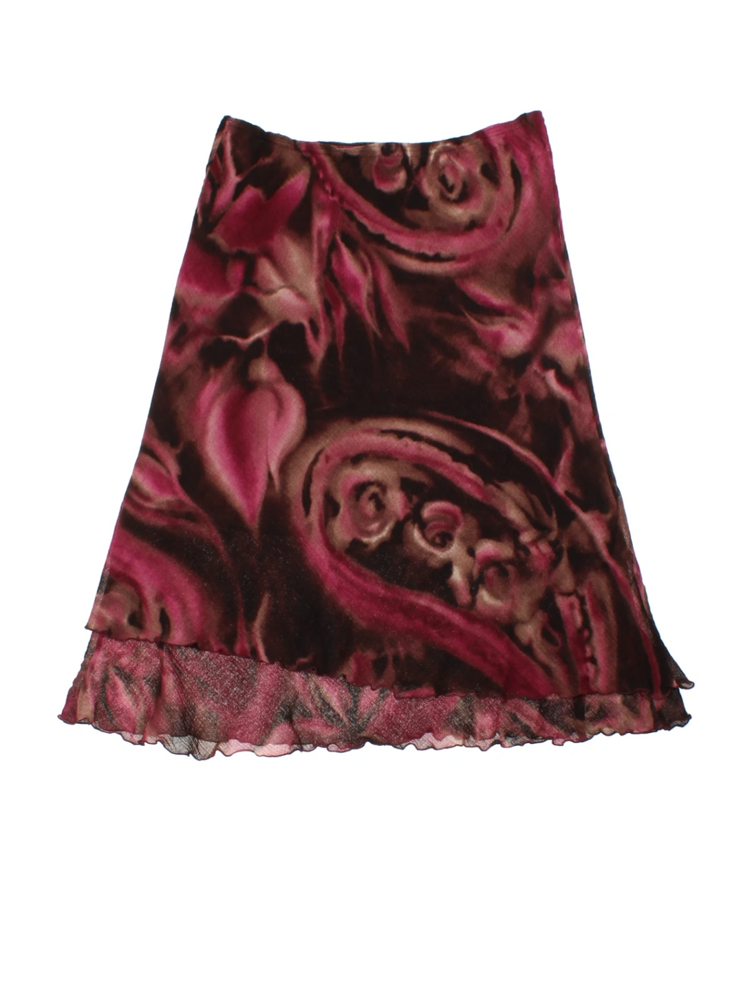 Y2K Patterned Skirt (Size XXL)