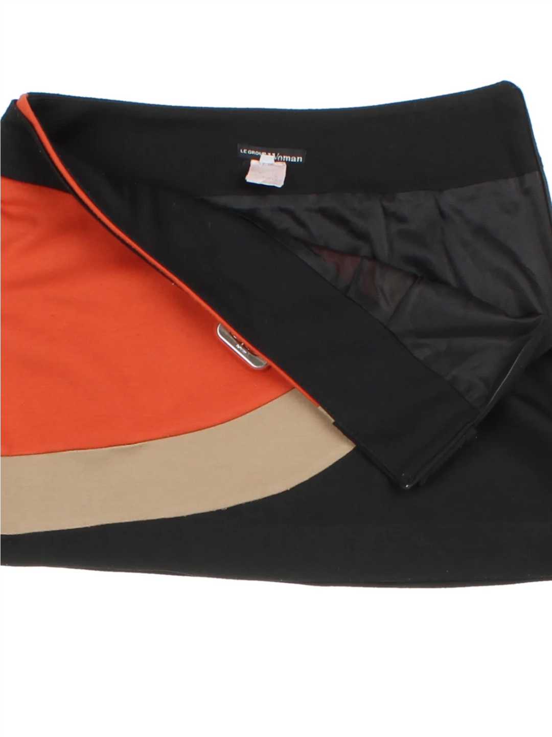 Vintage Colourblock Mini Skirt (Size M)