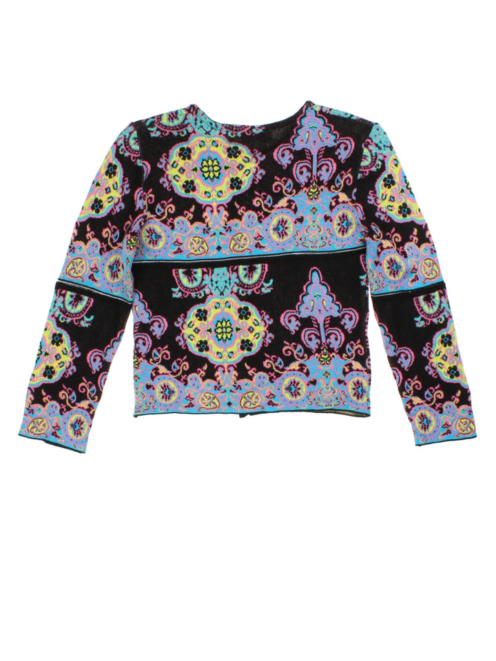 90's Patterned Cardigan (Size XXS)