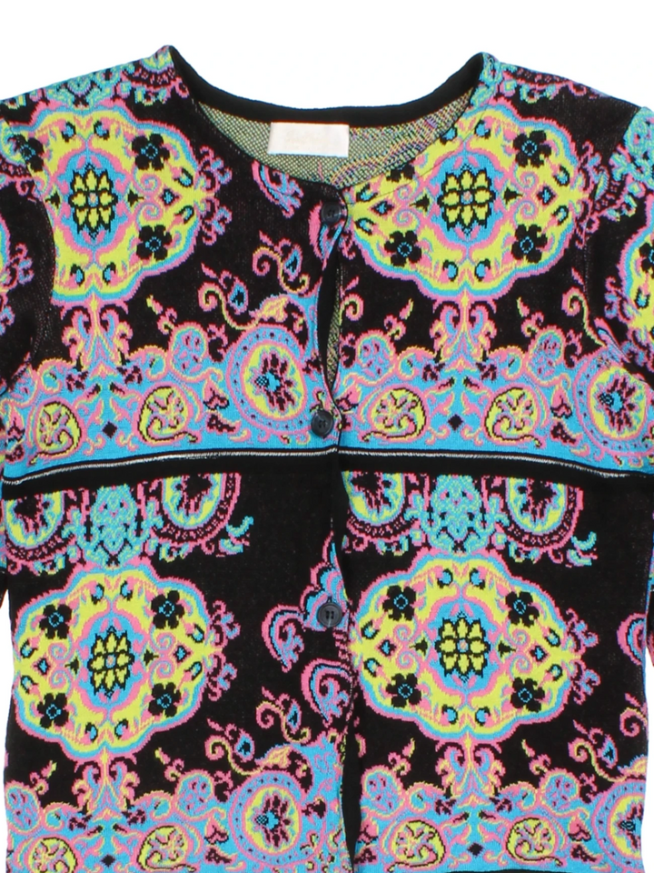 90's Patterned Cardigan (Size XXS)