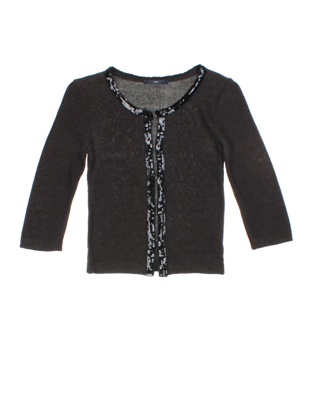 Y2K Basch Sequin Trim Cardigan (Size XXS)