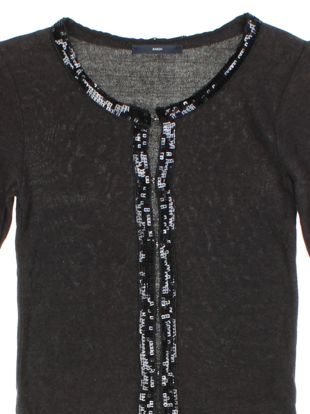 Y2K Basch Sequin Trim Cardigan (Size XXS)