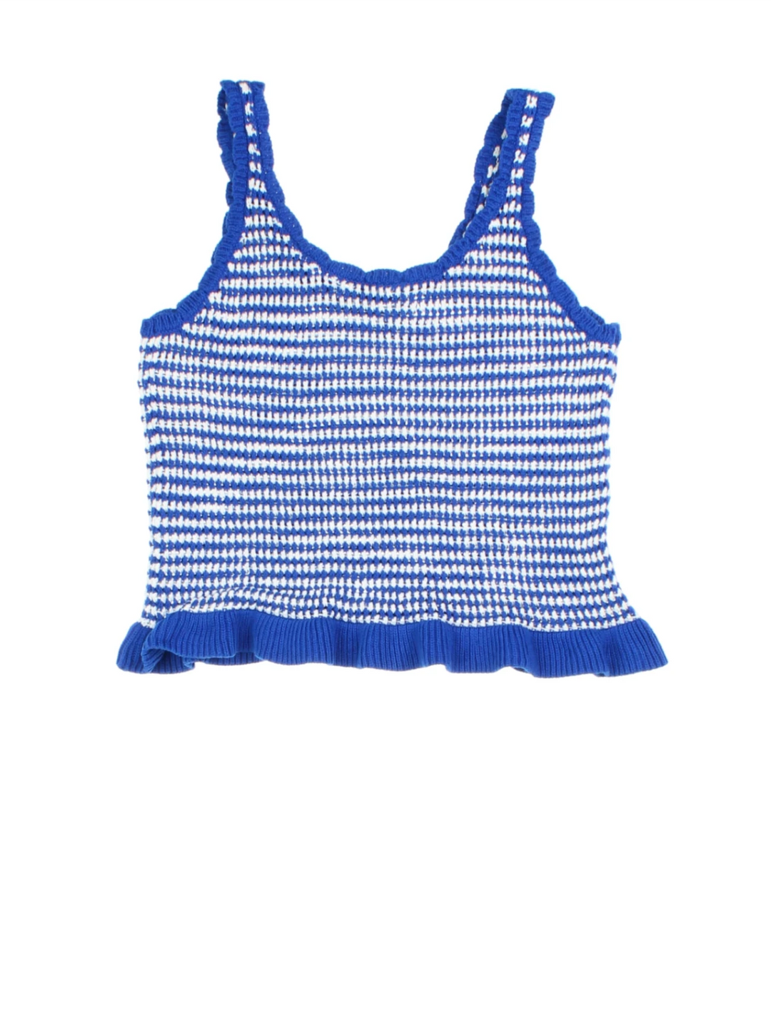 Y2K Frill Knit Top (Size S)