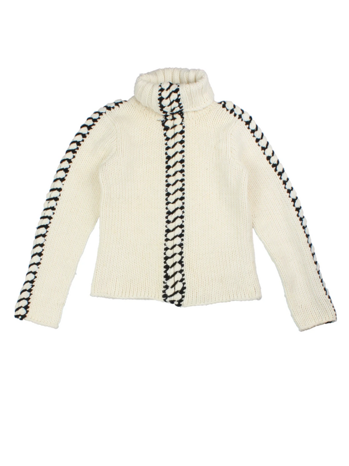 Y2K Roll Neck Jumper (Size XS)