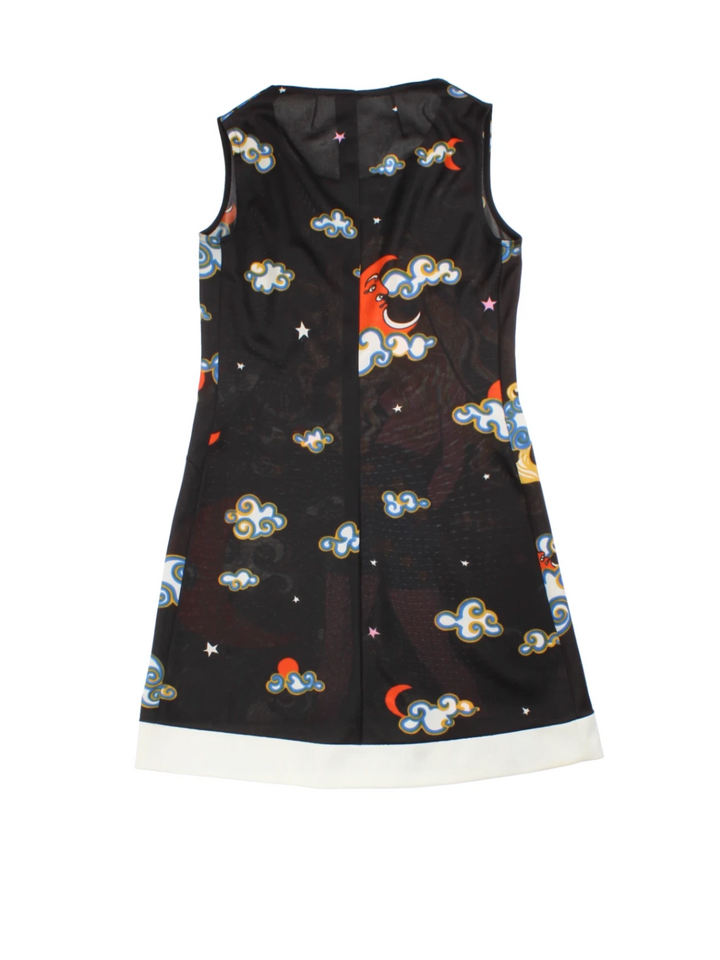 Y2K Graphic Print Mini Dress (Size XXS)