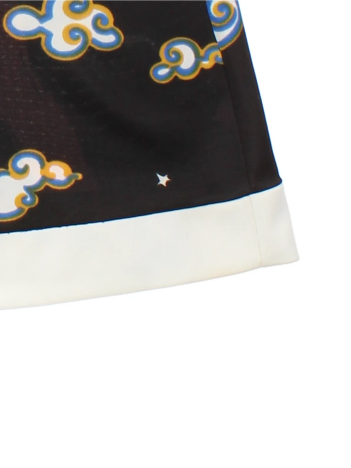 Y2K Graphic Print Mini Dress (Size XXS)