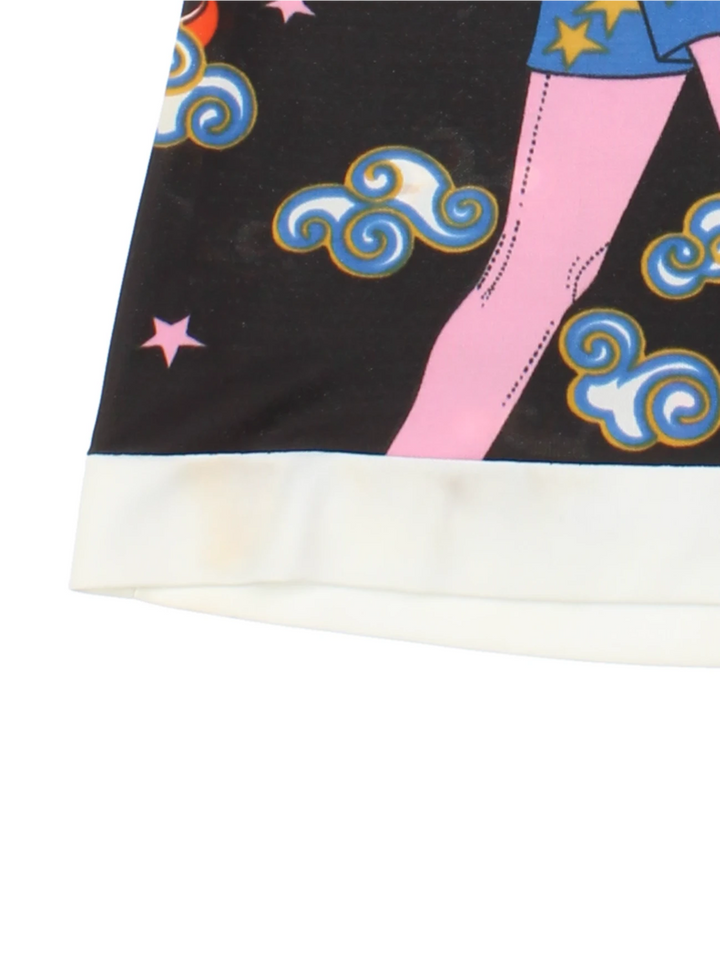 Y2K Graphic Print Mini Dress (Size XXS)