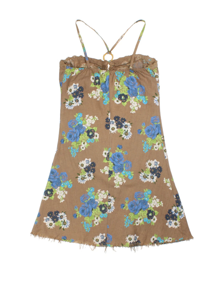 Y2K Floral Mini Dress (Size S)