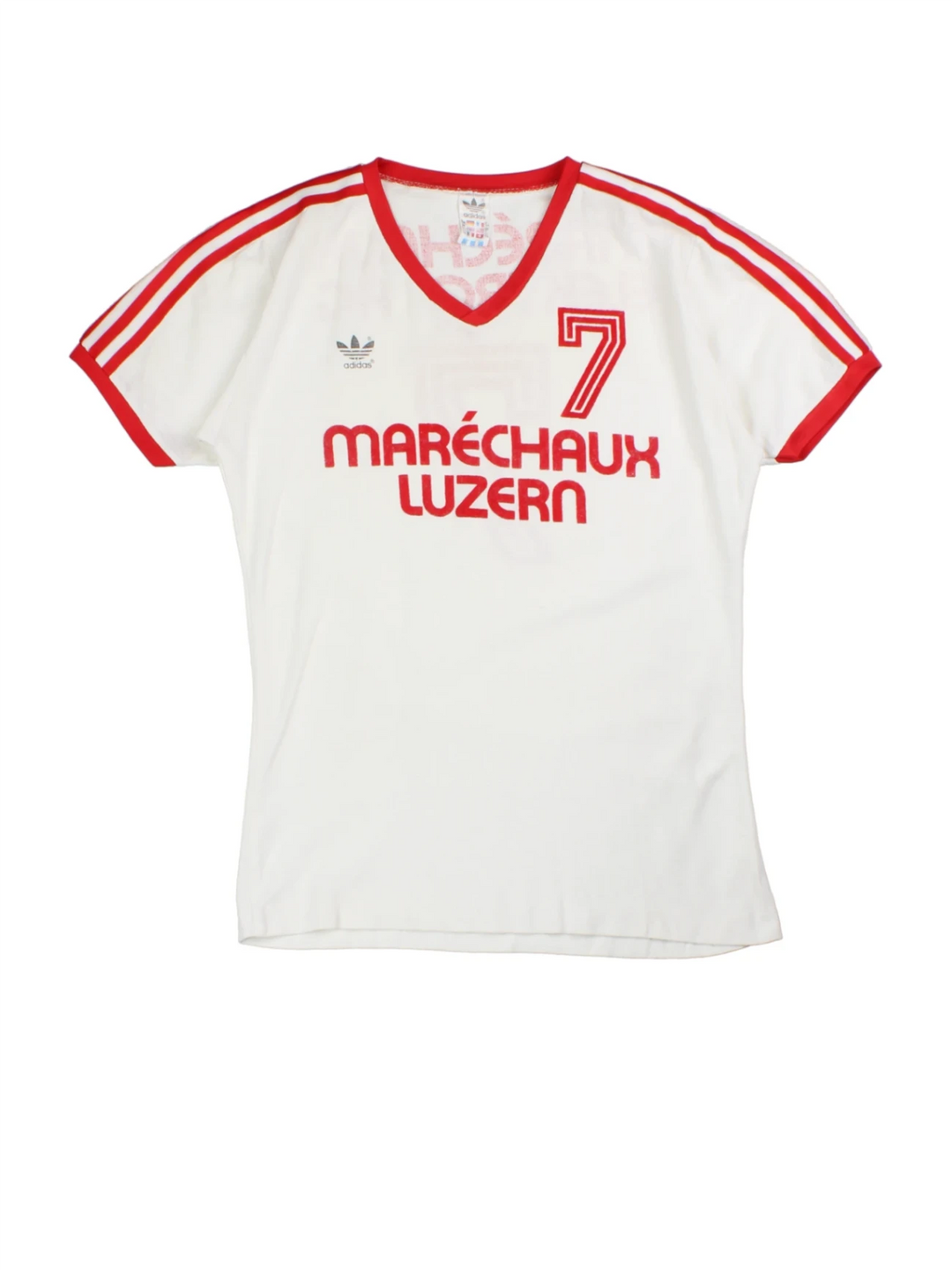 80's Adidas Marechaux Luzern Football Top (Size S)