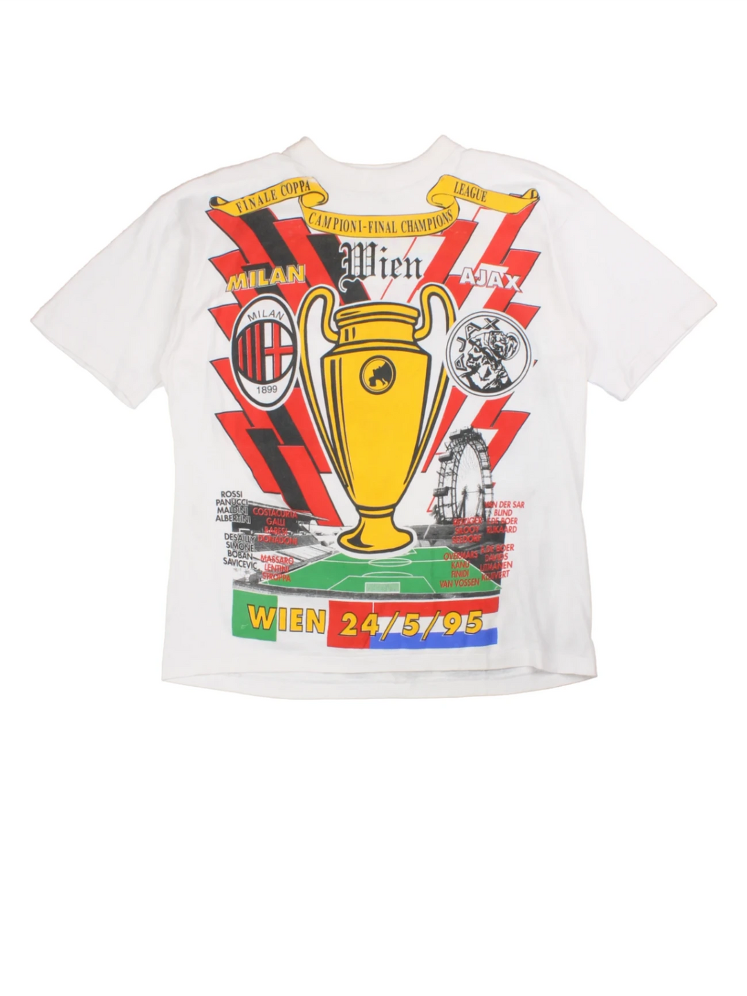 94-95 AC Milan Champions League T-Shirt (Size M)